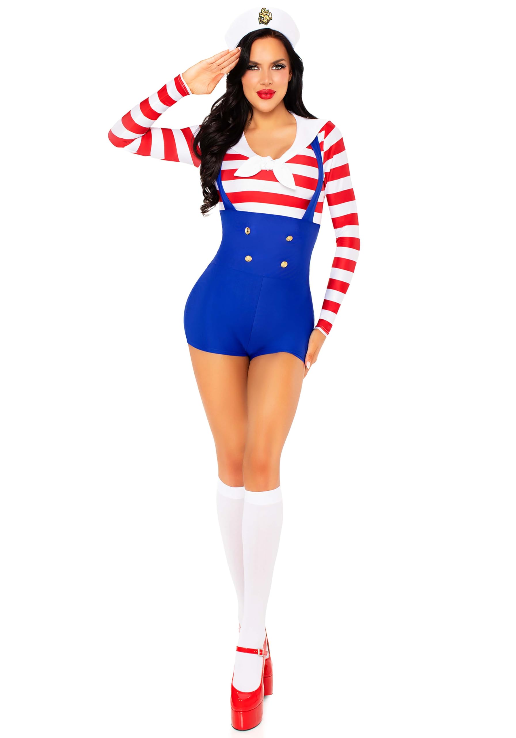 Leg Avenue Sailor Sweetie Women’s Costume Outfit – Size S – Multicolor