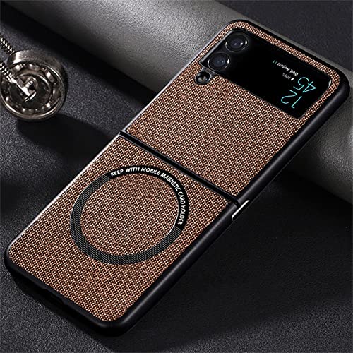 Coque tissu Samsung Z Flip 4 anti-glisse et housse charge magnétique sans fil Z Flip 3
