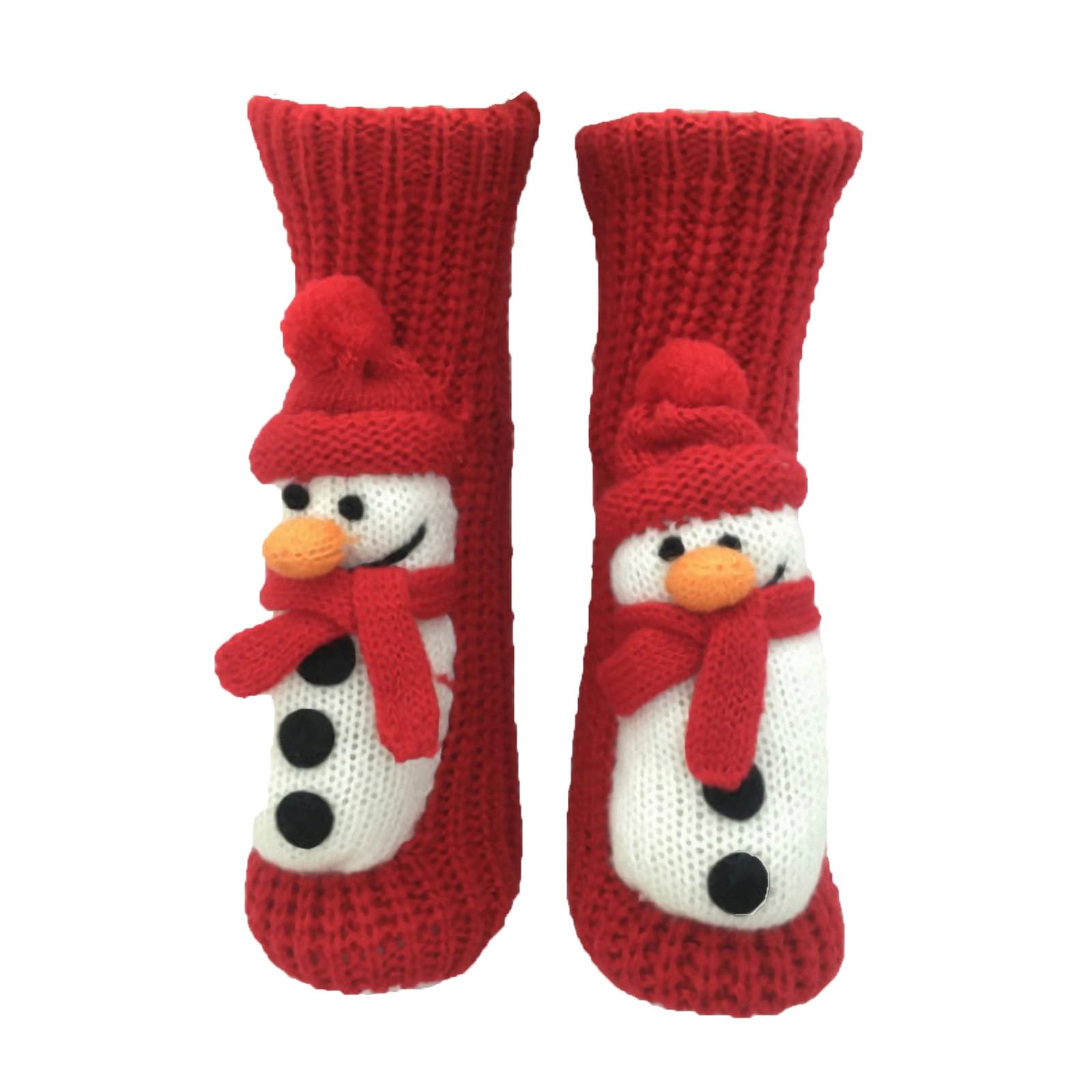 Xjdzineq Cotton Stockings Knitted Anti Slip Winter Socks for Christmas Decoration Men Women Kids Holiday Decorations