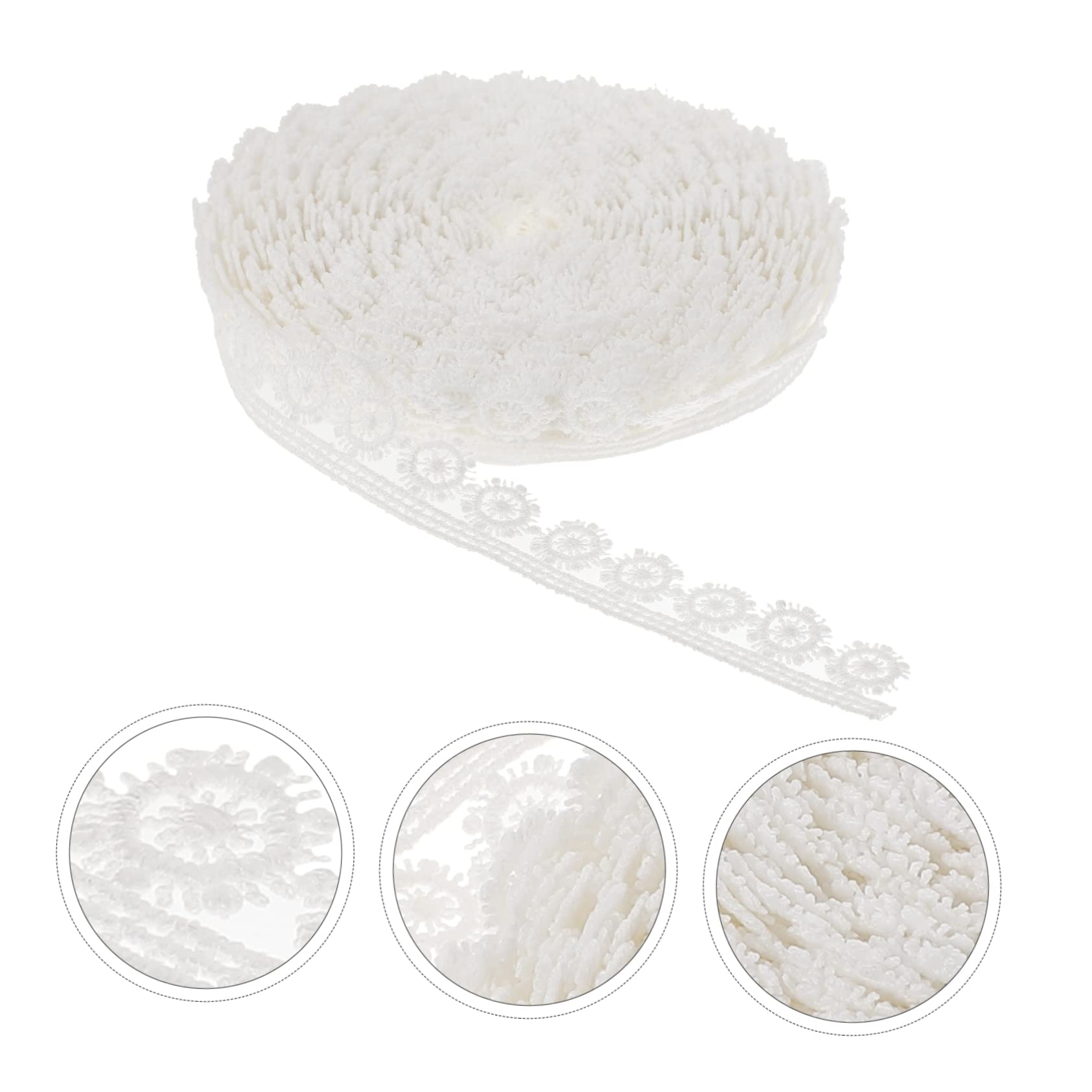 SHINEOFI 3rotoli Nastro Di Pizzo Da Cucire Tessuto Decorativo Per Per Abbigliamento Accessori e Matrimonio Facile Da Utilizzare e Personalizzare Di Artigianale