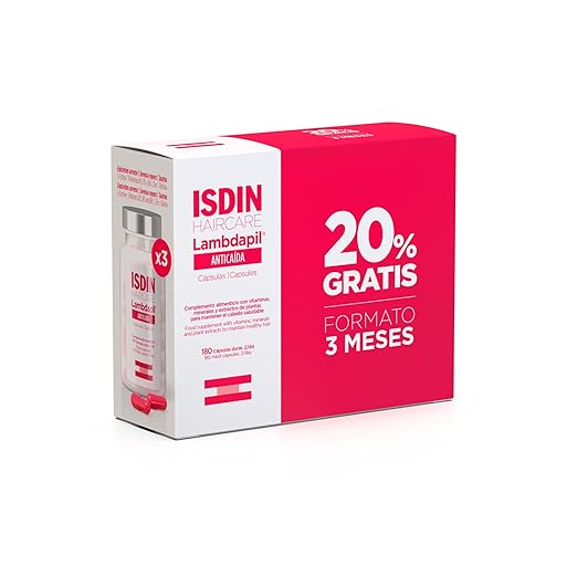 ISDIN Lambdapil 180 Cápsulas Anticaída para Cabello Saludable