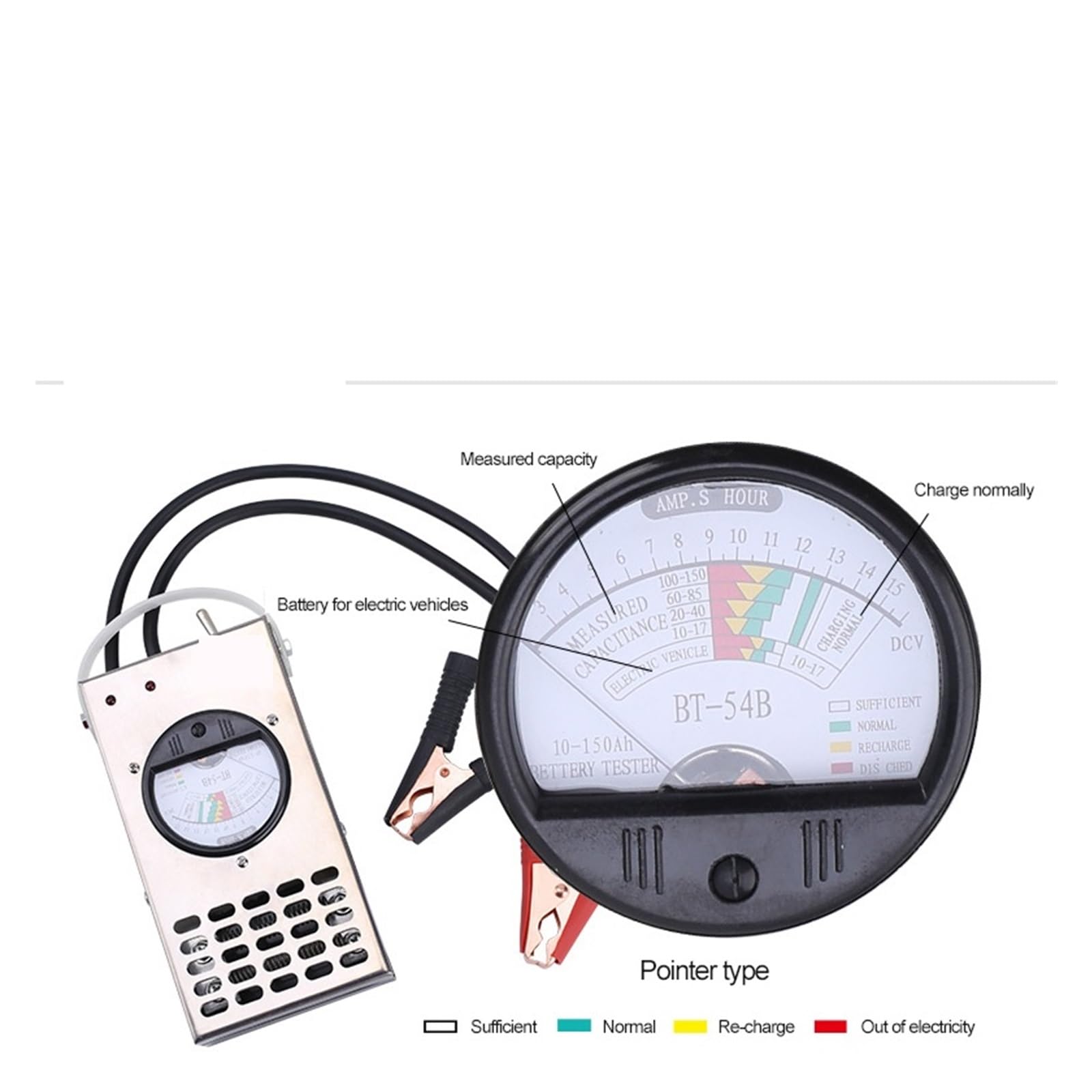 Tester Akumulatora Typ Wskaźnika 12V 40A Tester Akumulatora Samochodowego/Alternatora Sprawdź Wykrywacz Akumulatora łAtwy W UżYciu