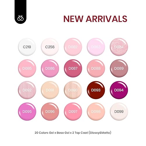 Miniatura 2 de Beetles - Juego de 23 esmaltes de uñas de gel Dare to Bare Collection Nude Pink White Neutral Soak Off UV LED Lamp Necesita manicura con 3 piezas de