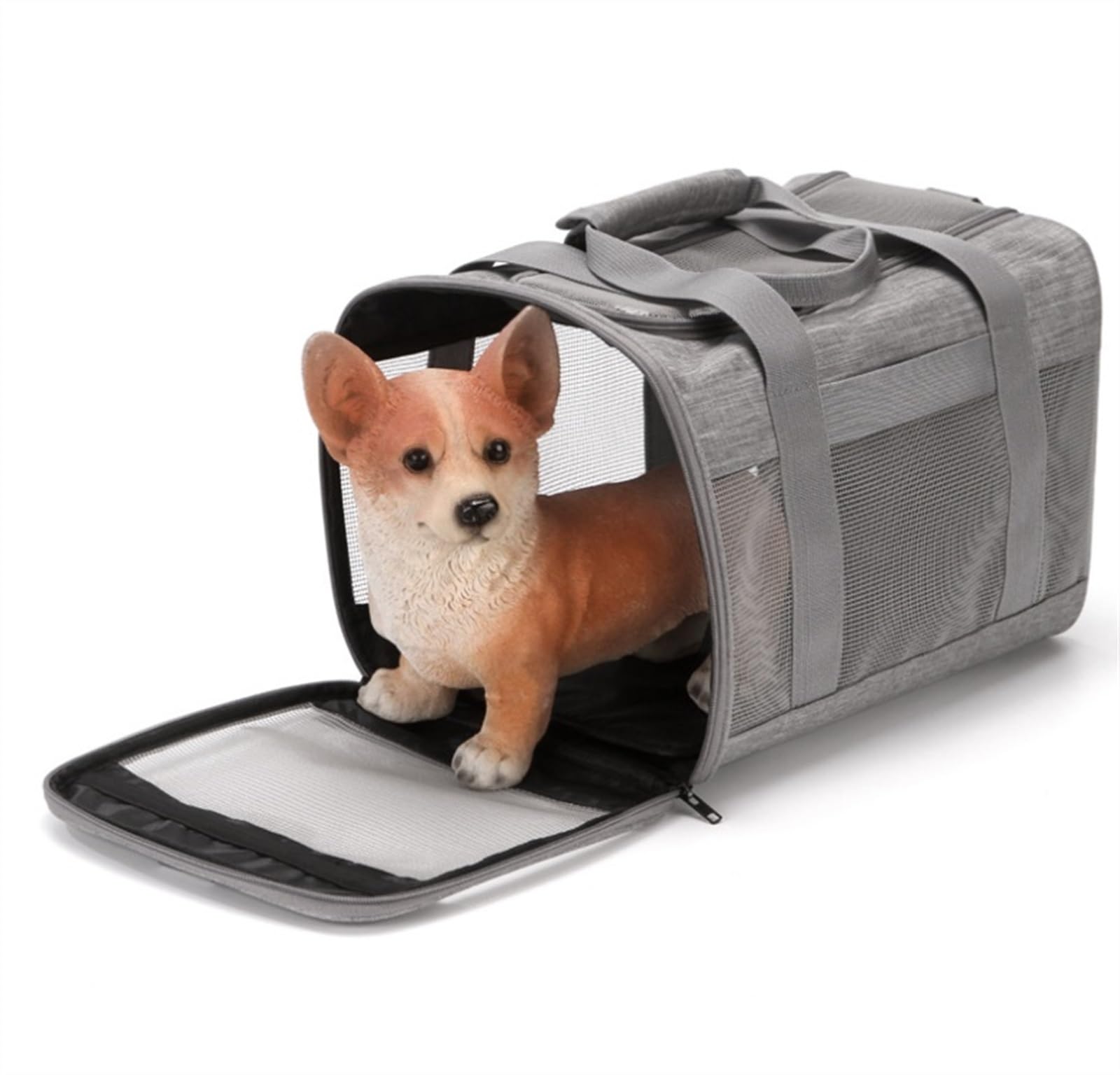 Transportín Perro Gato Bolsa De Verano para Mascotas, Transportador Perros Y Gatos, Suave para Cachorros, Viaje para Al Aire Libre para Perros Pequeños(Rot)
