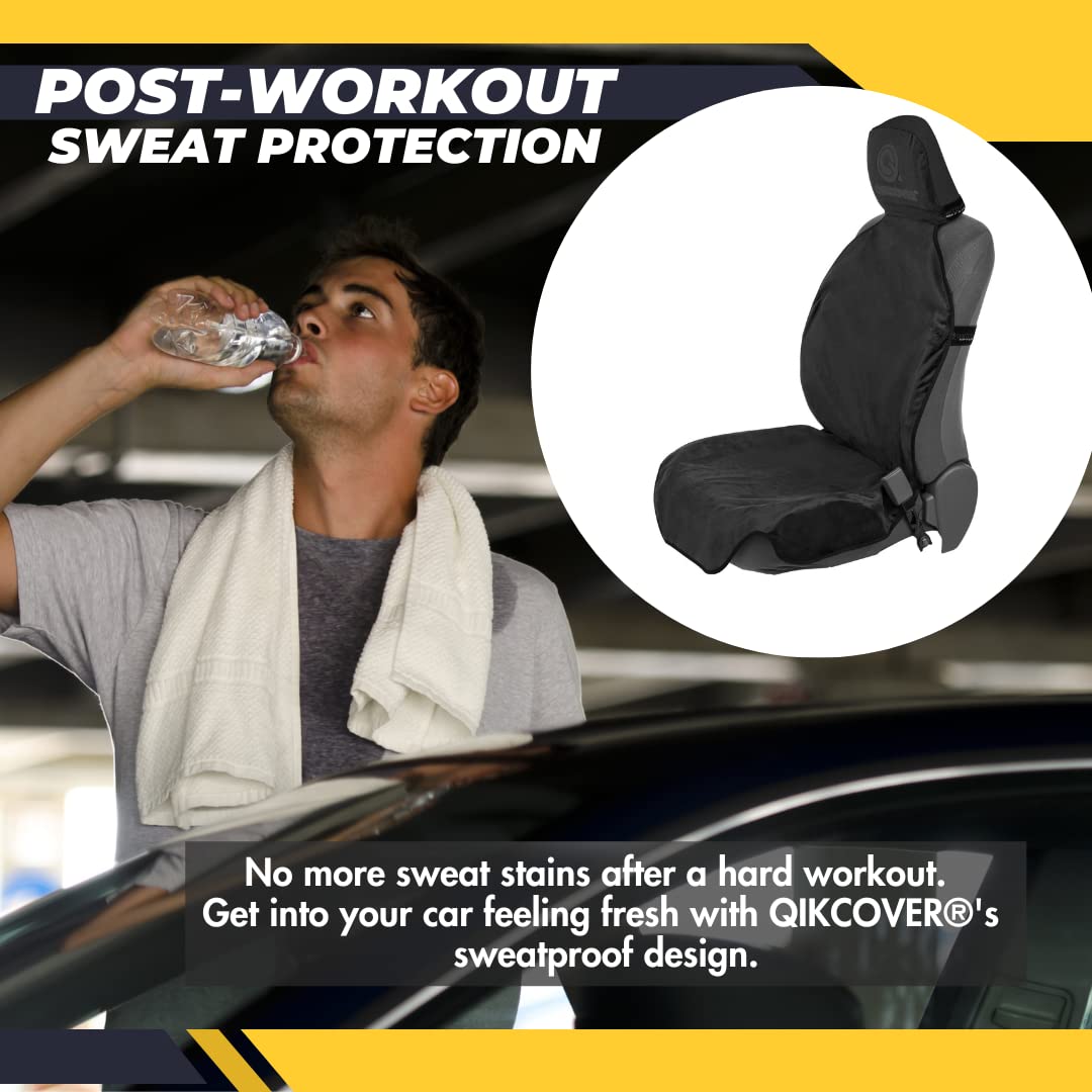 QIKCOVER Premium Waterproof Car Seat Cover – Universal Fit, Non-Slip, Triple Layer, Machine Washable (Green)