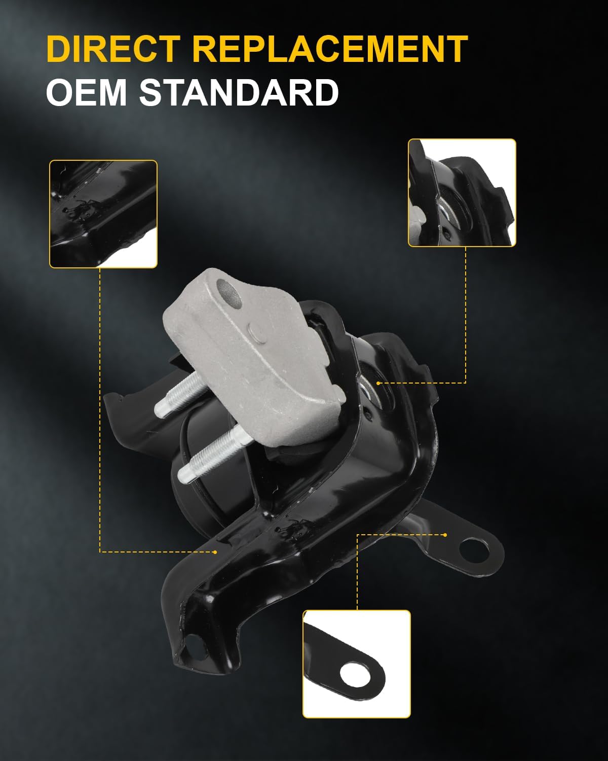 OCPTY Engine Motor Mount Compatible for Toyota 2003 2004 2005 2006 2007 2008 Corolla Matrix 1.8L L4 Automatic Transmission # A4221 (1PC)