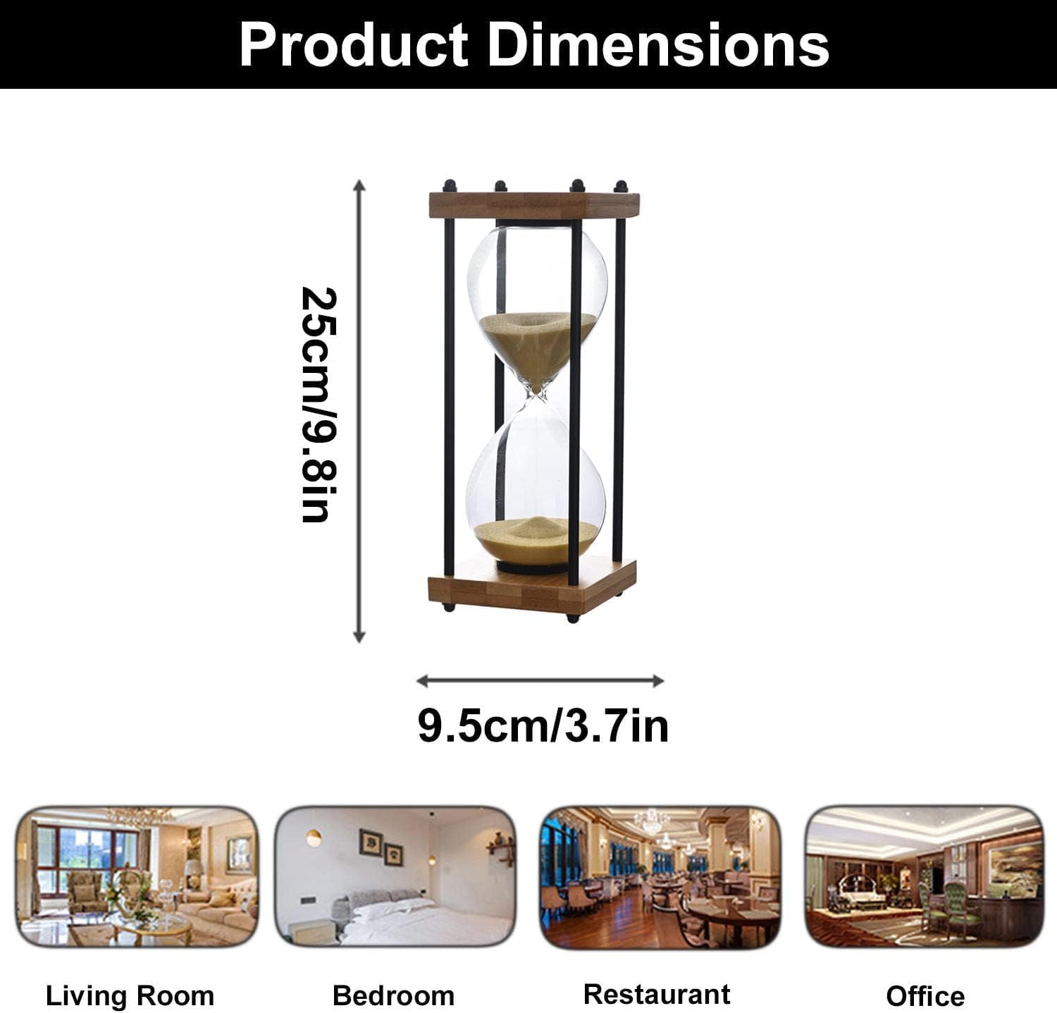 ヴィンテージ砂時計、砂時計タイマー、30分砂時計砂時計タイマー、大型サンドタイマー、砂時計、サンドタイマー、モダンな砂時計タイマー