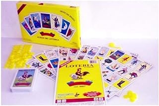 Loteria Authentic Mexican Game, Bingo Game with Colorful Illustrated Cards, Don Clemente Brand (10 Tablas CON CAJA (10 Boards with Box))