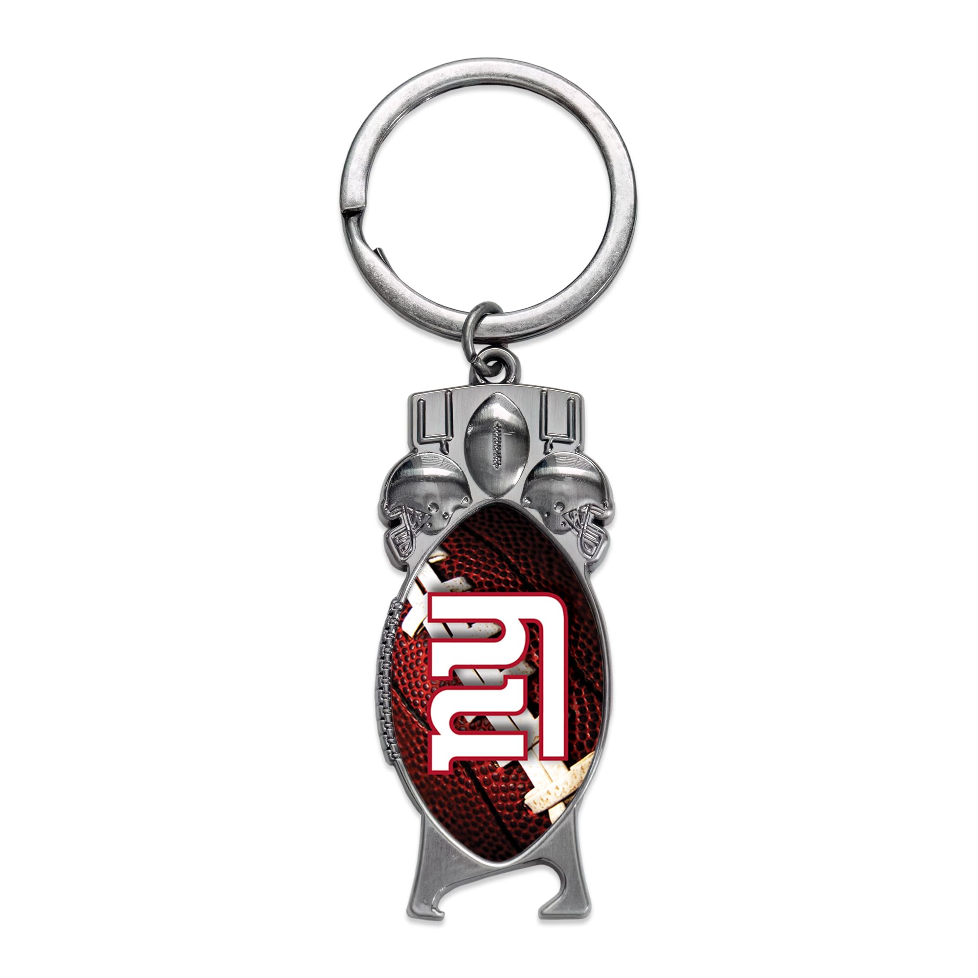 Rico Industries NFL Football New York Giants Sculpted Bottle Opener Keychain - Car Accessory