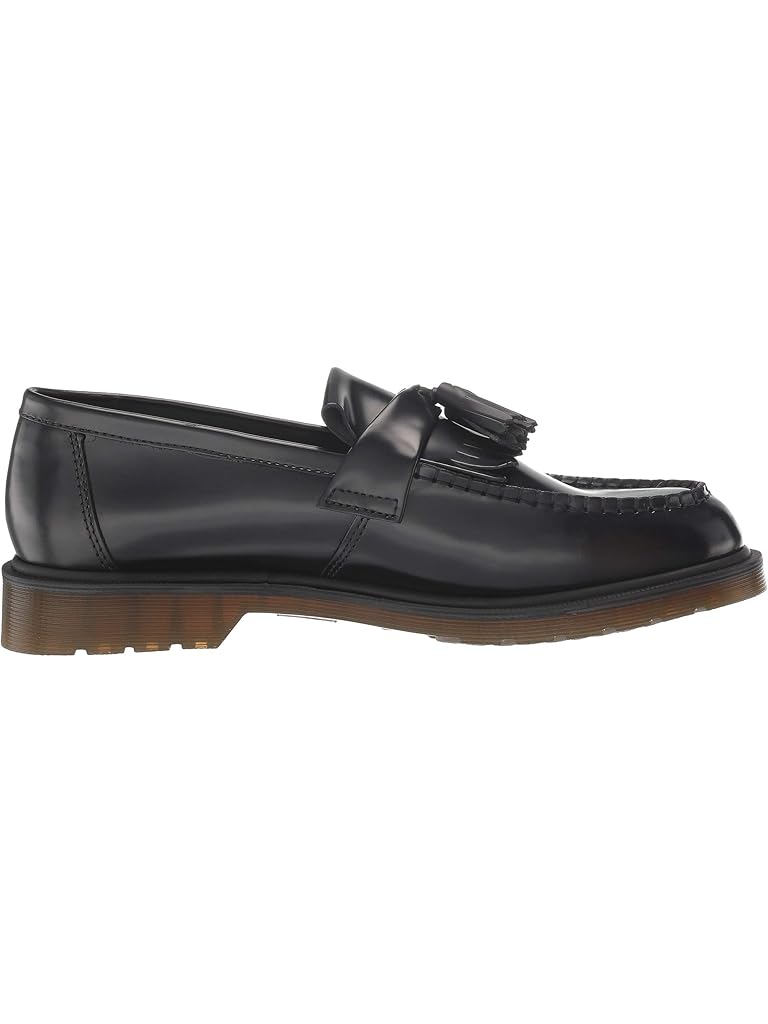 Black Dr. Martens Adrian Smooth Leather Tassel Loafers