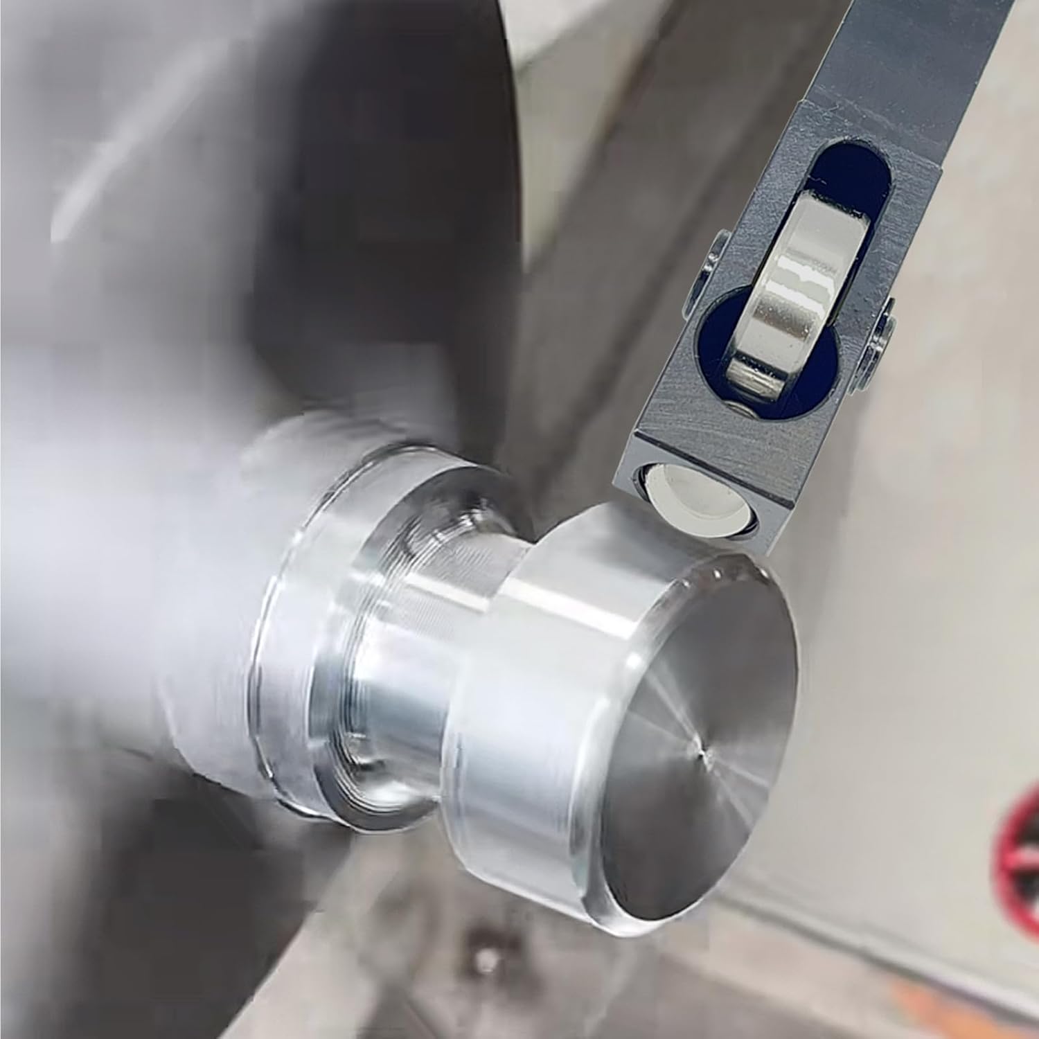 Mini Lathe Roller Burnishing Tool,surface conditioning tool lathe burnishing tool,lathe accessories with Bearing Steel Balls,Metal Surface Finishing with polishing cloth fit HRC18-68 (25*25*135mm)