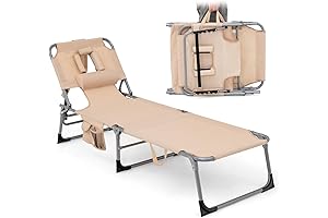 Goplus Tanning Lounger: Sun-Kissed Relaxation