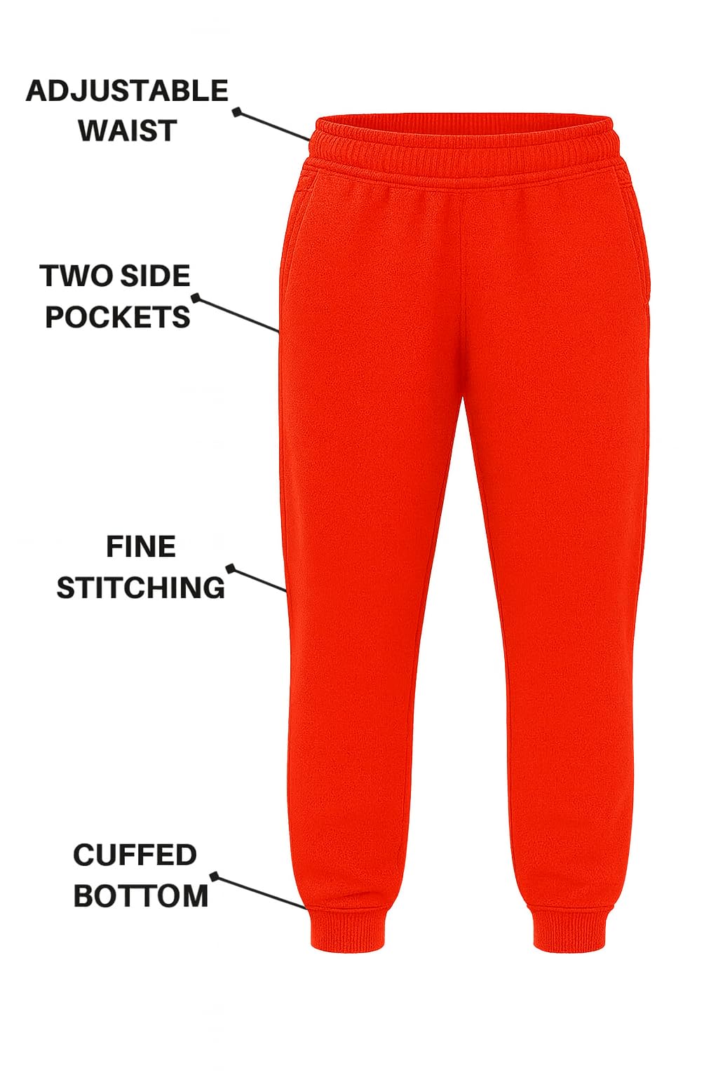 KHIM Pantalones deportivos unisex para niños y niñas
