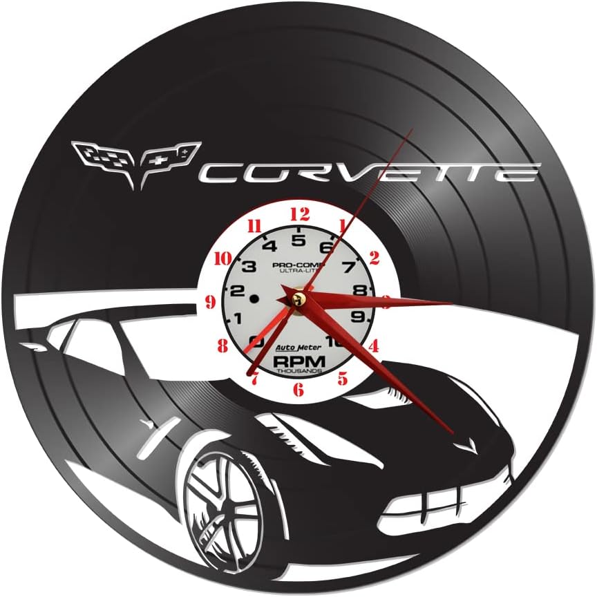 C7 Vinyl Record Clock