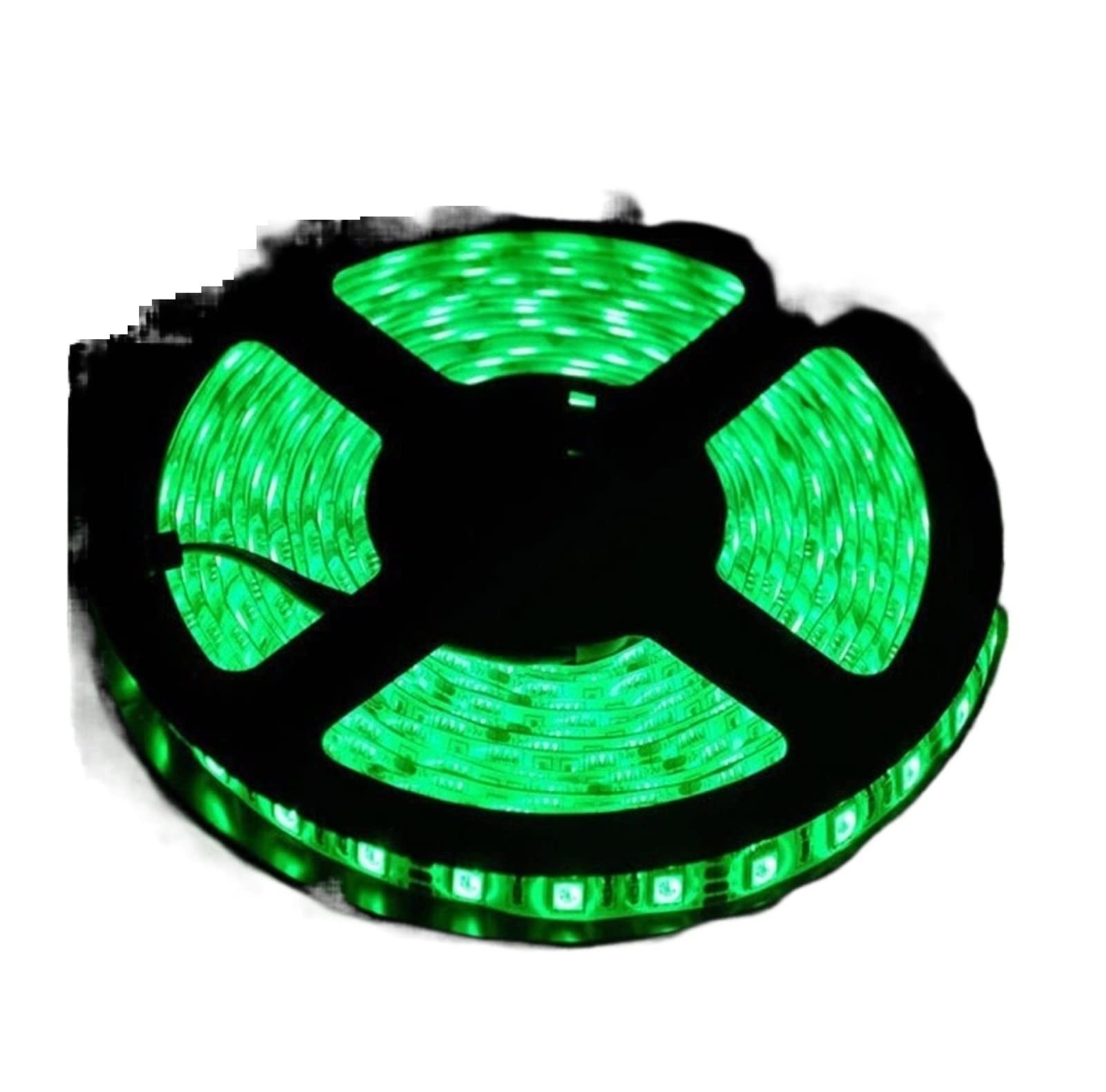 Tira LED de 5 V 12 V 24 V CC RGB PC IP65 impermeable 5050 5 m, tira de luz LED flexible RGB 5 12 24 V cinta LED lámpara de tira de luz de fondo para TV (verde_24 V LED)