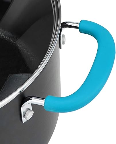 Miniatura 5 de Tienda Basics Juego de utensilios de cocina antiadherentes anodizados duros de 12 piezas turquesa ollas sartenes y utensilios Negro, Gris, Rojo,