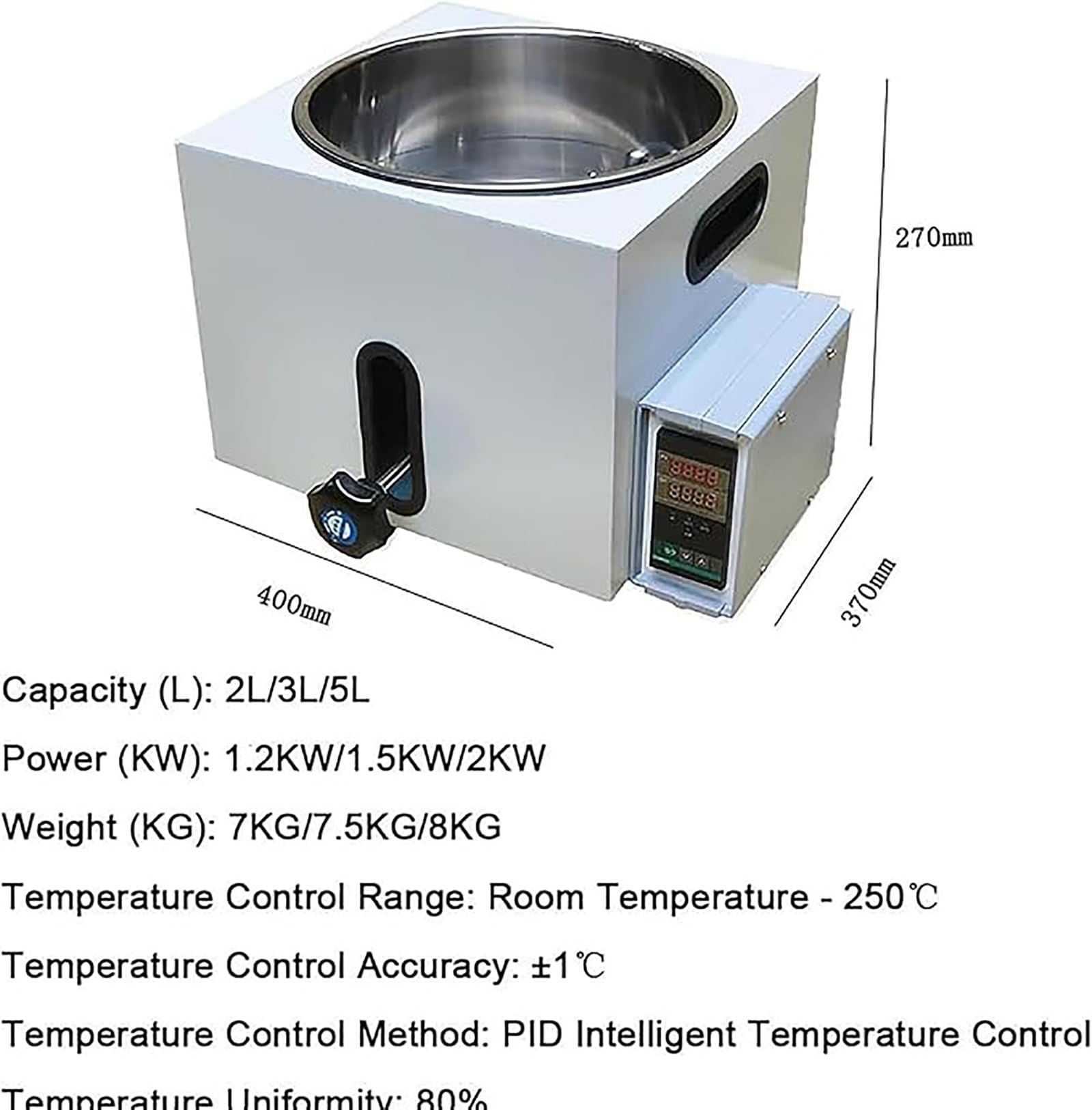 Labor Wasserbad Konstante Temperatur Öl & Wasserbad LED Digital Heizung Edelstahl PID Intelligente Temperaturregelung für wissenschaftliche Experimente