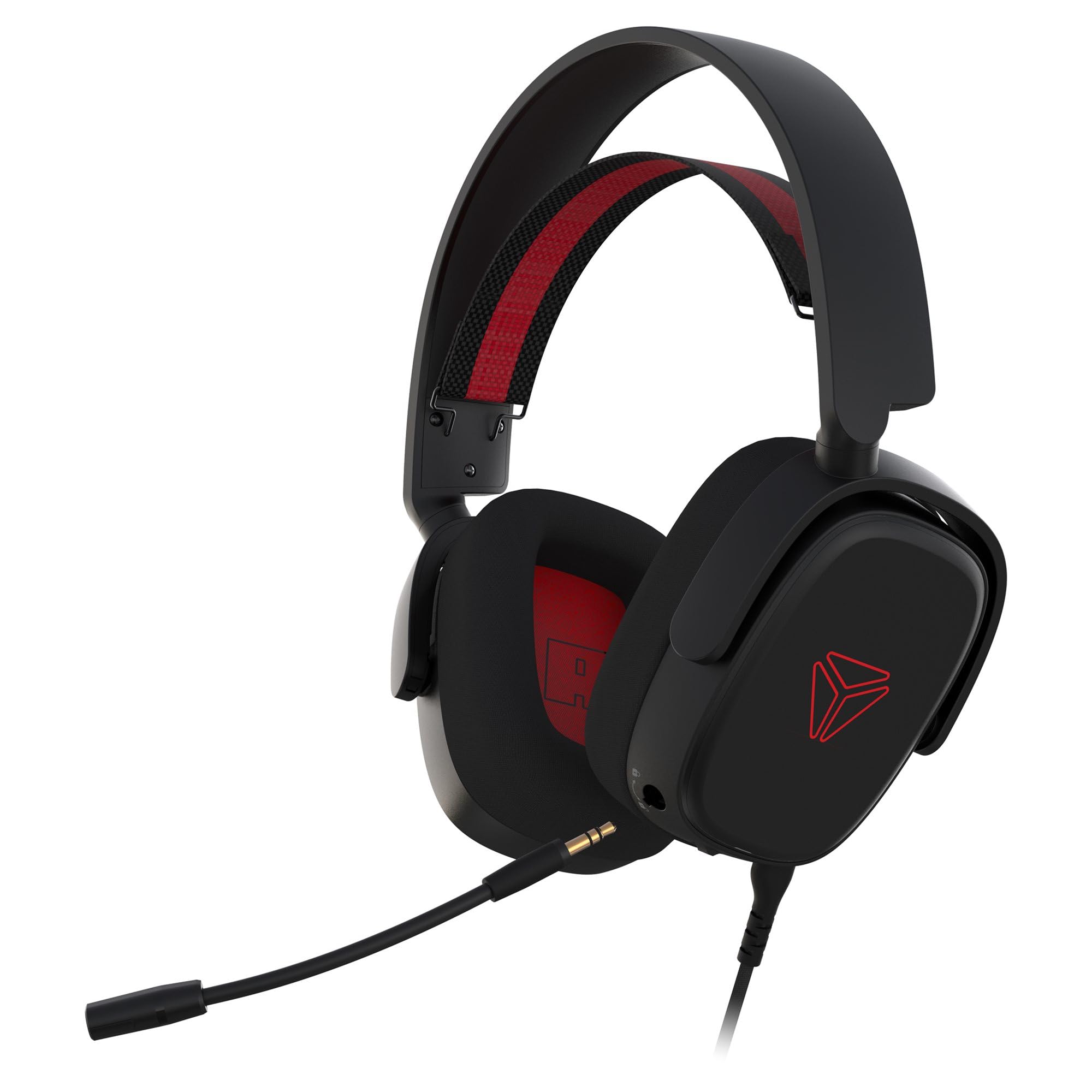Yenkee Auriculares Gaming con Sonido Envolvente Virtual 7.1, Micrófono Desmontable, Altavoces 50 mm, Cable USB-C y 3,5 mm, Compatible con PC/PS/Xbox YHP 3040