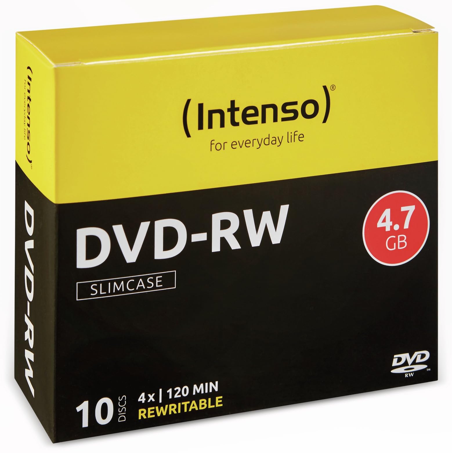 Intenso DVD-RW Slim Case 4.7GB 4X (10 Pack)