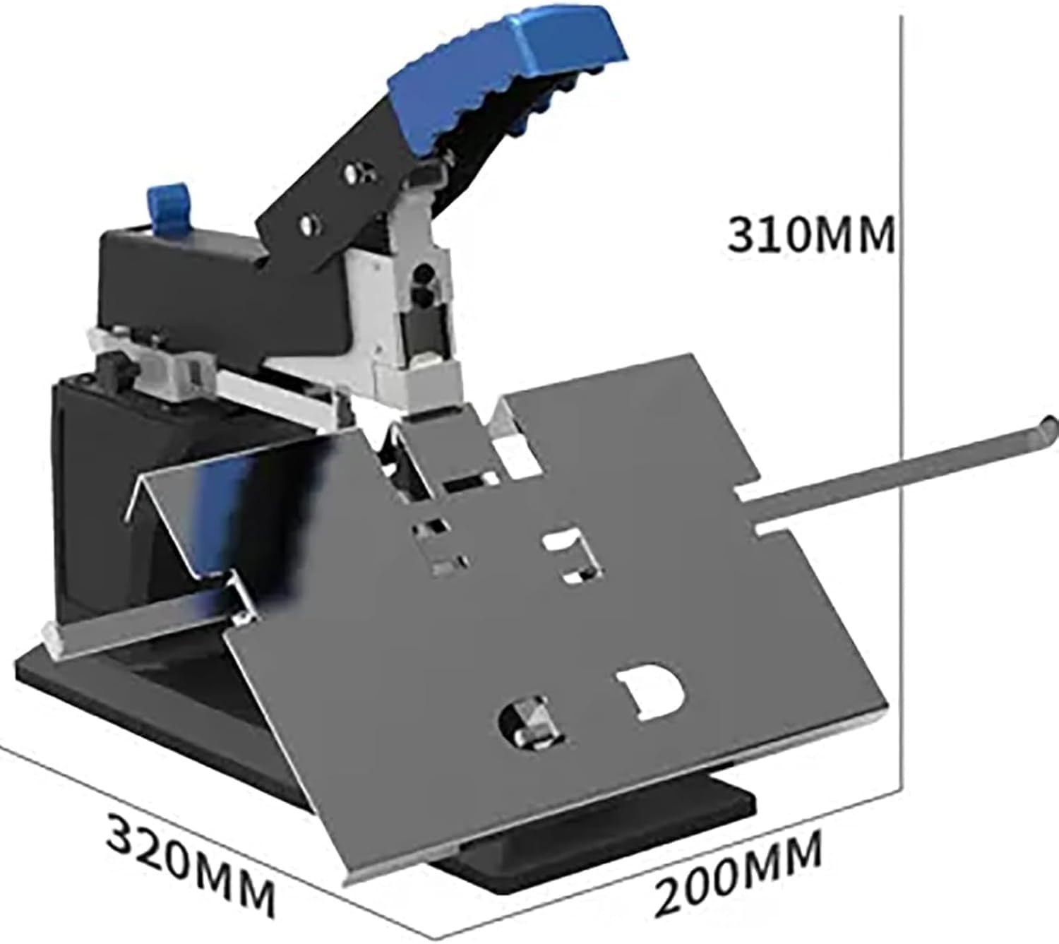 Grapadora manual resistente para el hogar, biblioteca, escuela y oficina, capacidad de 60 hojas, profundidad de papel ajustable, grosor máximo de 6 mm, solución de encuadernación duradera