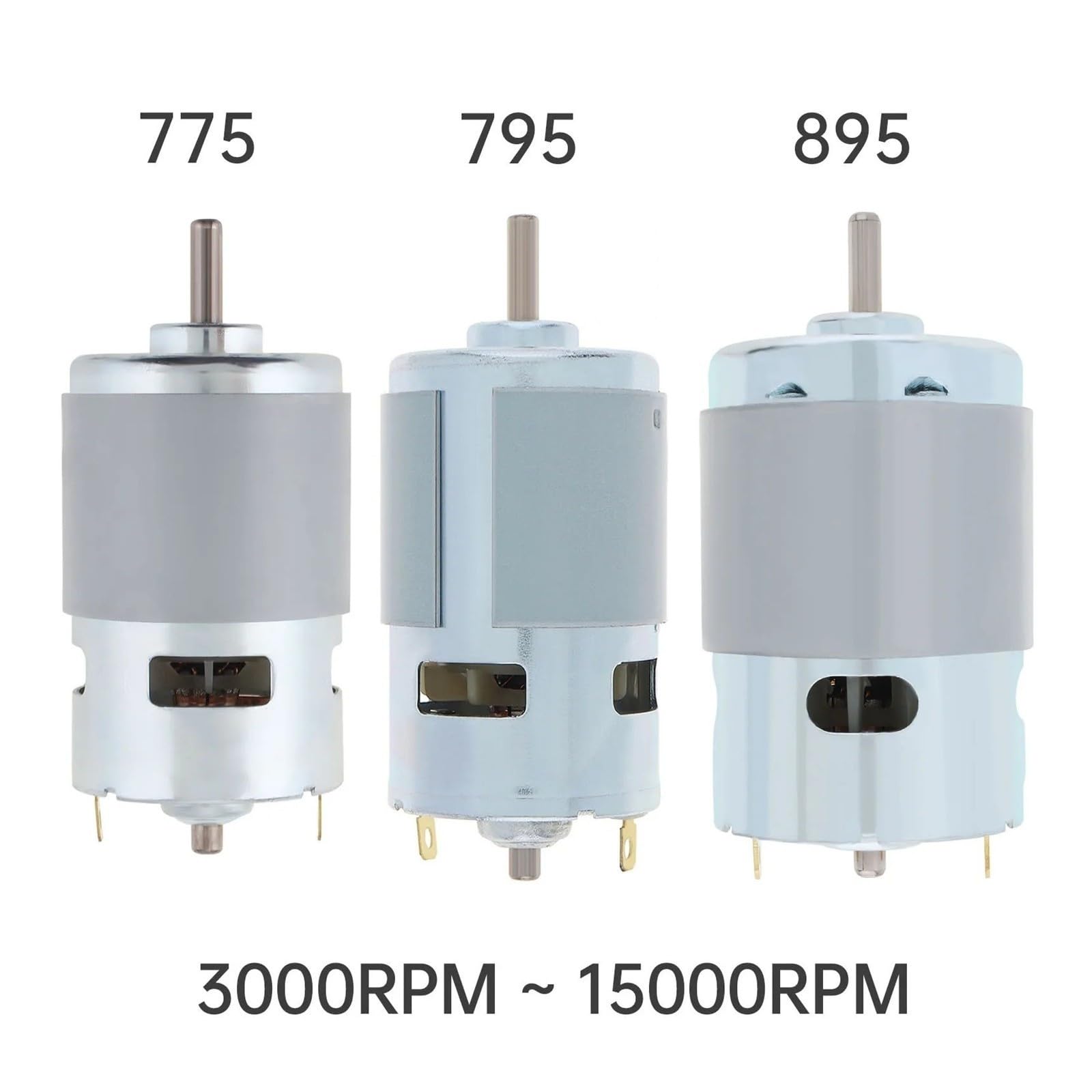 Motor DC 12V/24V 3000-12000RPM Par Grande De Alta Velocidad