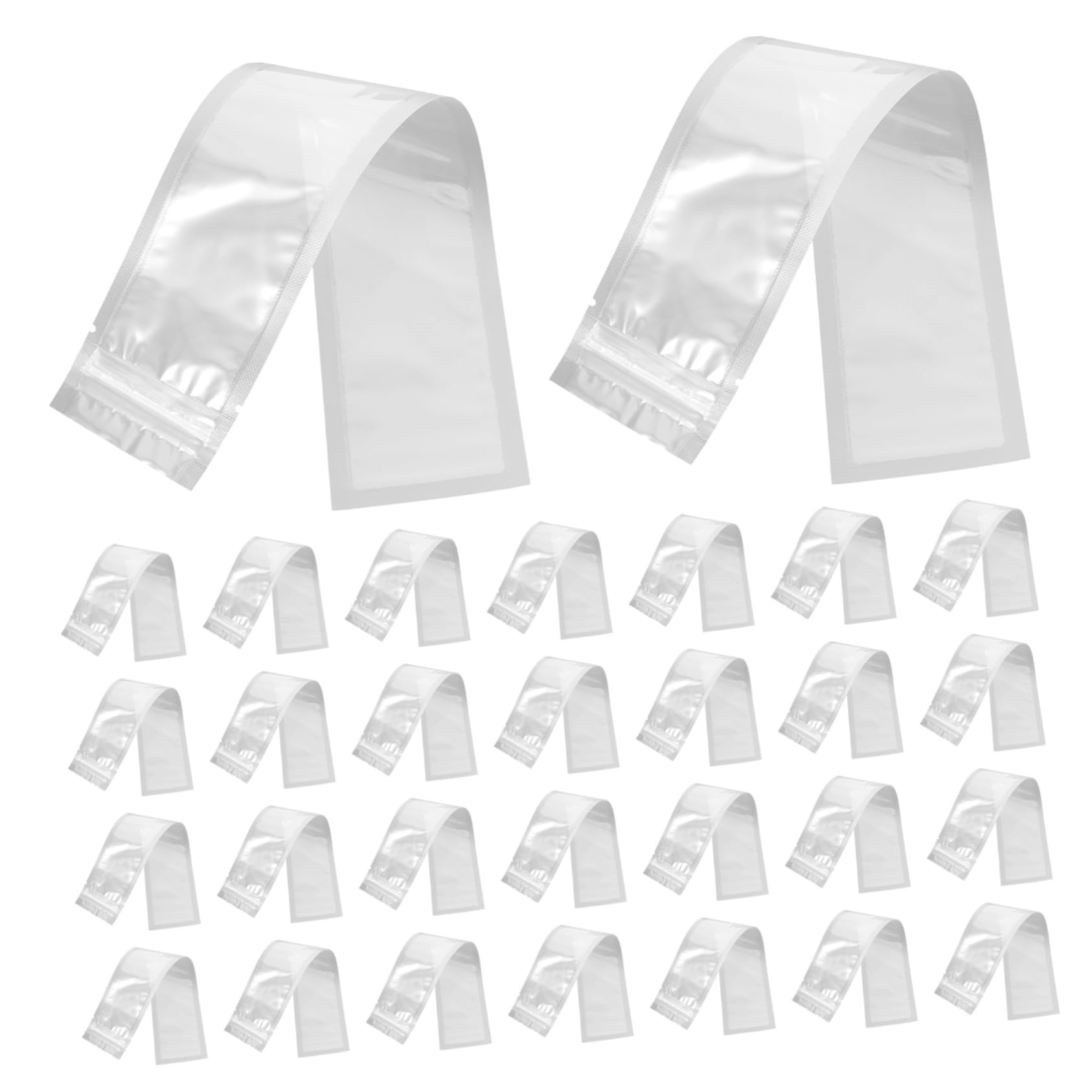 KICHOUSE Reusable Popsicle Sleeves 100 Pack Ice Popsicle Bags Leakproof Sealing Frezze Pop Pouches