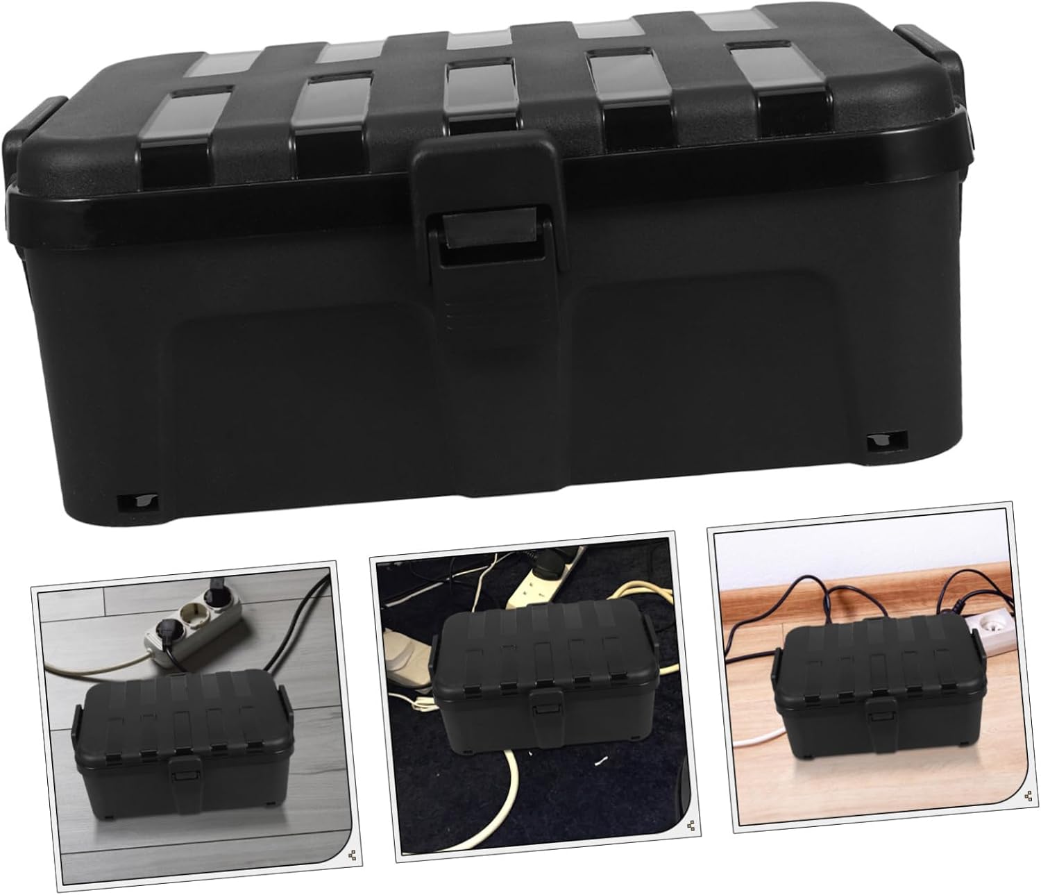 DOITOOL Weatherproof Extension Cord Cover for Outdoor Use Easy to Install Protective Box for Plug and Socket Electric Outlet Cover for Garden and Patio