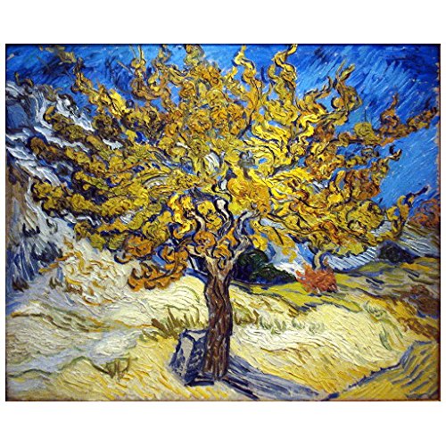 Gogh Mulberry Tree Deco Fridge Magnet, 1889 Fine Art Repro