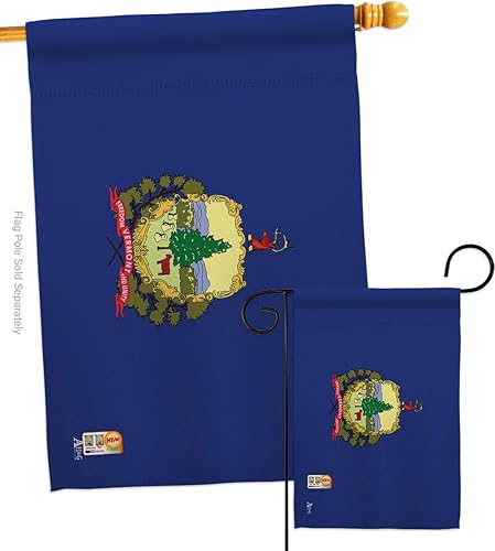 Americana Home & Garden Vermont Garden House Flag Set Americana States American Territories Republic Country Particular Area Decoration Banner Small