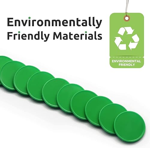 Vista 67 de Juego de 100 fichas de juego de fichas de póquer de plástico opaco con caja de almacenamiento (azul, 1 pulgada)