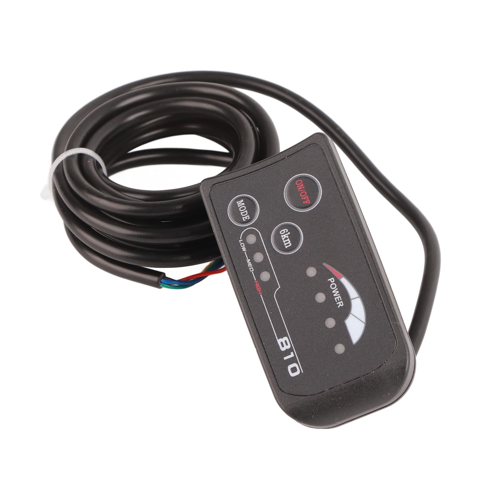 Wyświetlacz LED do roweru elektrycznego 810 z 5-przewodowym kablem, panel sterowania, rower elektryczny, wyświetlacz LED 810, z 5-przewodowym kablem, panel sterowania