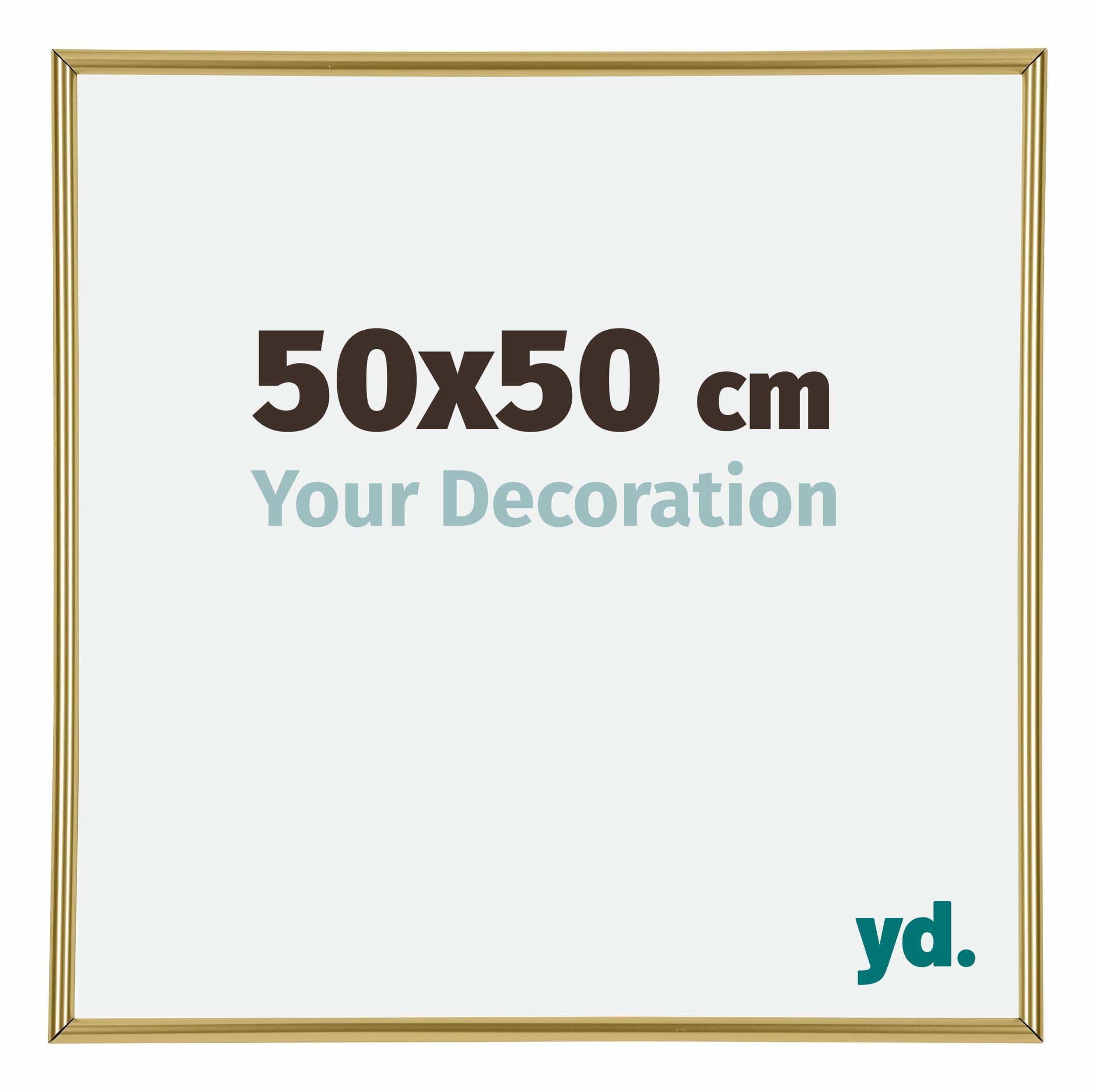 Your Decoration - Puzzle frame 50x50 - Gold - Puzzle frame 500-1000 Pieces - Plastic Photoframe - Annecy