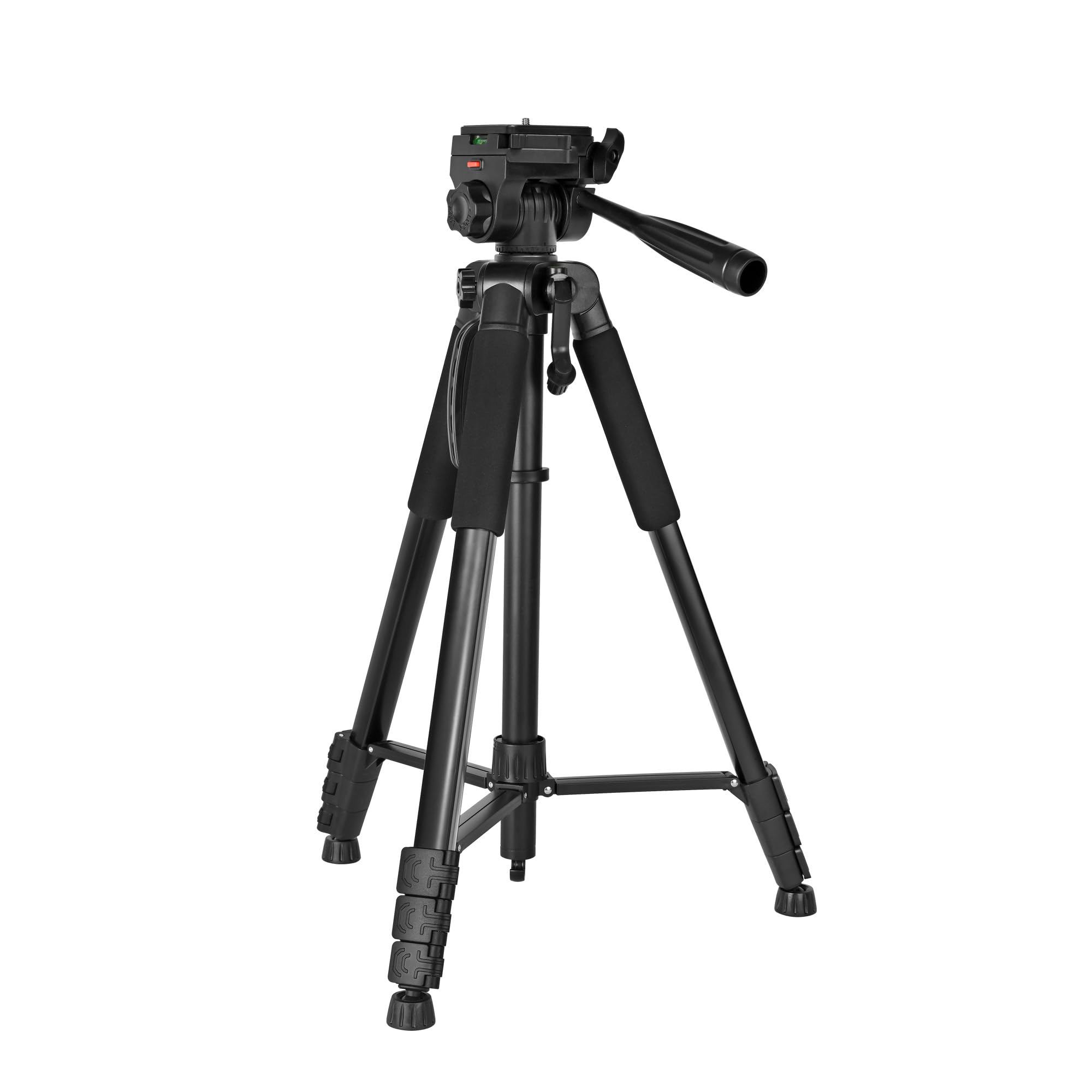 Simpex Tripod 890 PRO Platinum Aluminum Light Weight Tripod, with Fluid Video Head, for DSLR Camera, Max Operating Height:7Feet,Max Load:5kg-image-1