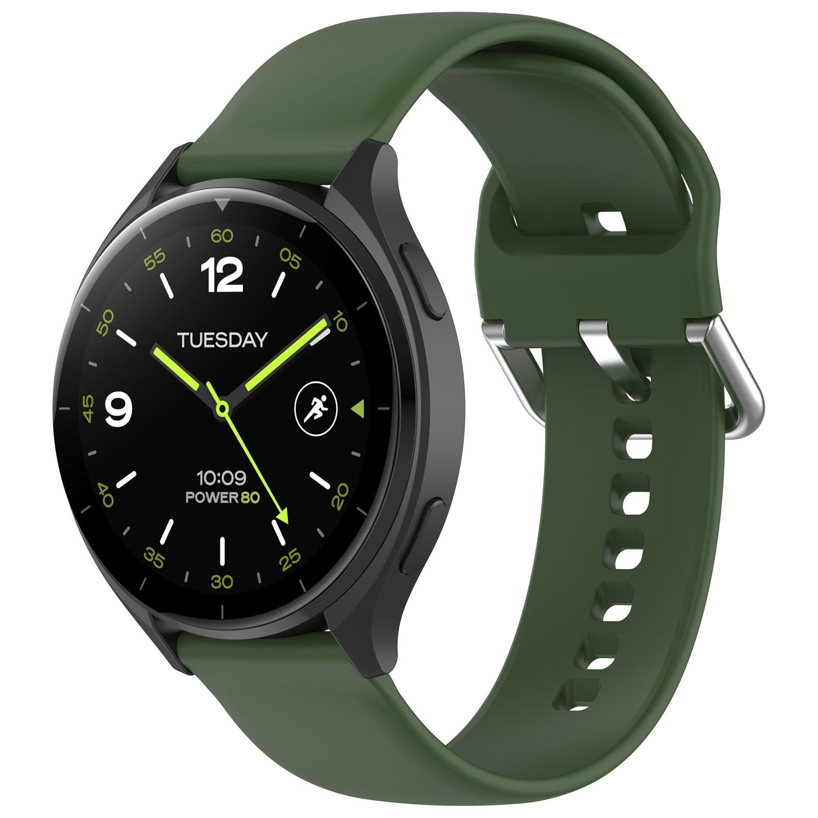 GIOPUEY Cinturino In Silicone Per Amazfit Active 2 – Morbido, Traspirante, Verde, Compatibile Con Ricarica - 4