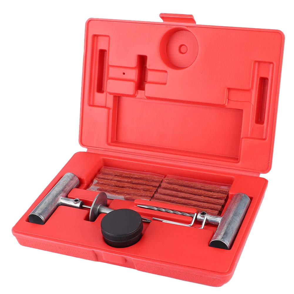 Kit de reparación de neumáticos, herramienta de reparación de tapón de pinchazo de neumático sin cámara para tractores, cortacésped, camiones, ruedas de automóviles