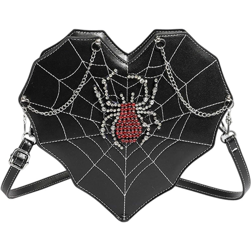 Sac gothique araignée punk bling-bling idéal pour vos soirées et festivals alternatifs