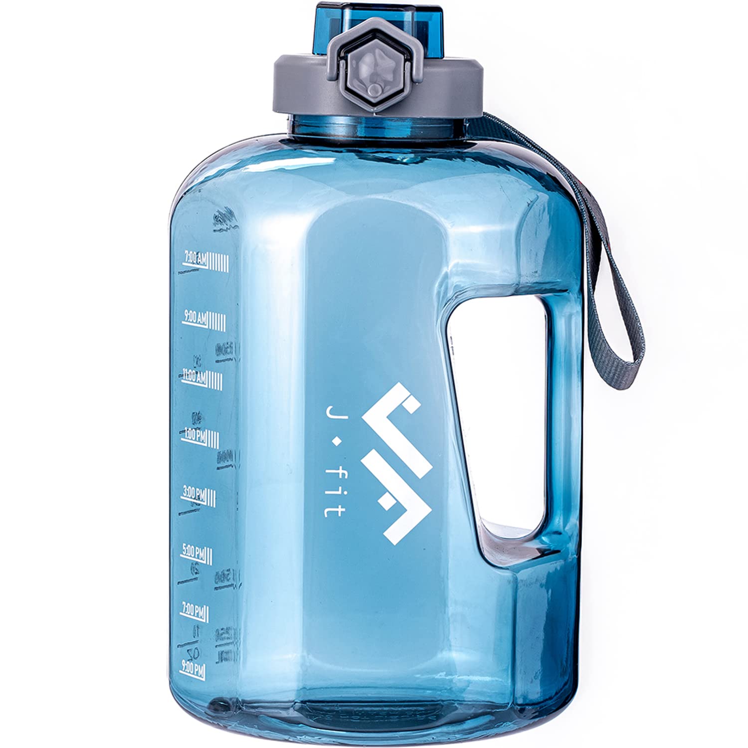 JFIT Kunststoff-Wasserflasche, 2,1 l, Blau