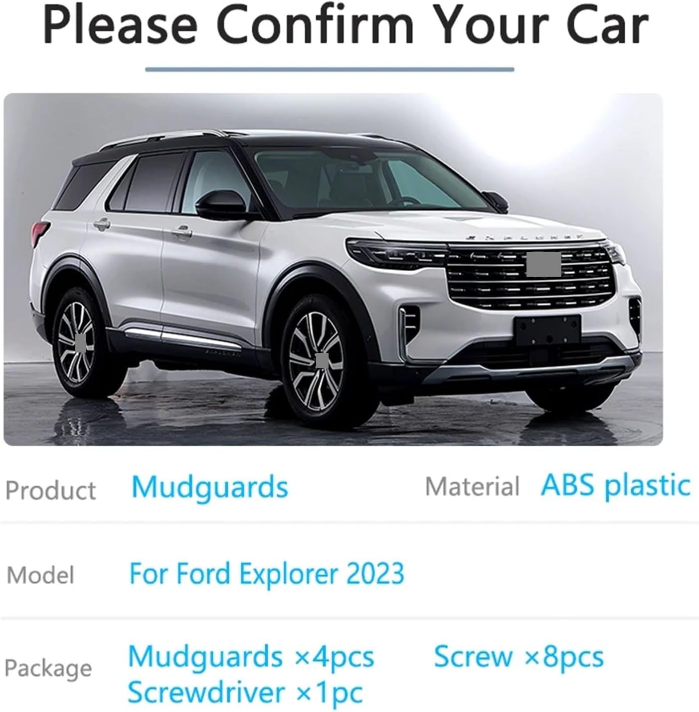 MudFlaps For fords Explorer 2023 Mud Flaps Front Rear Mudguards fenders Upgrade Wheel Protector Splash Guards Auto Accessories