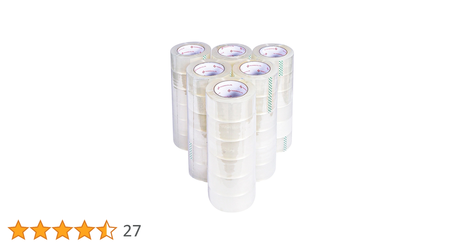 Amazon.co.jp: 梱包テープ 48mm×100m 厚さ0.065mm 透明 OPPテープ 粘着