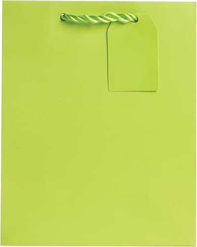 Miniatura 6 de Jillson Roberts 6 bolsas de regalo medianas de 8 x 10 x 4 pulgadas disponibles en 20 colores sólidos, negro mate