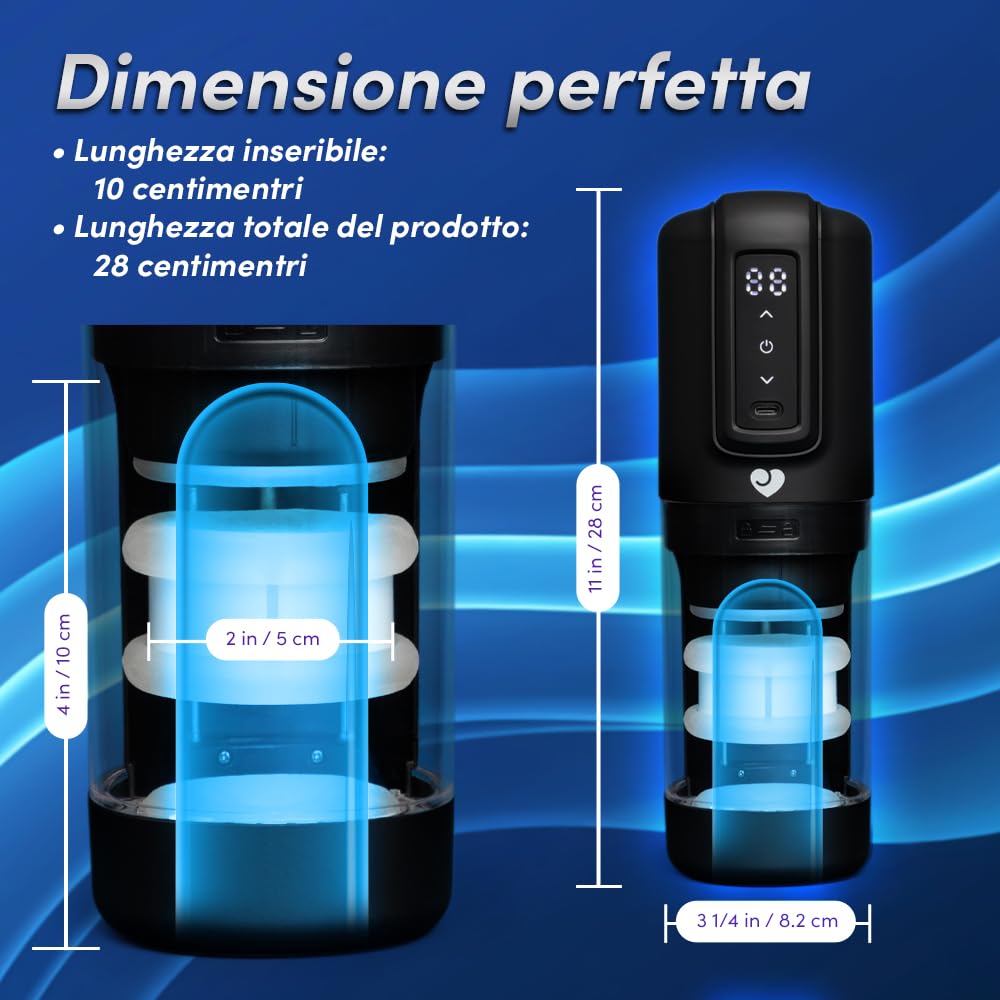 Lovehoney Masturbatore uomo 3 in 1 realistico | Masturbatore automatico