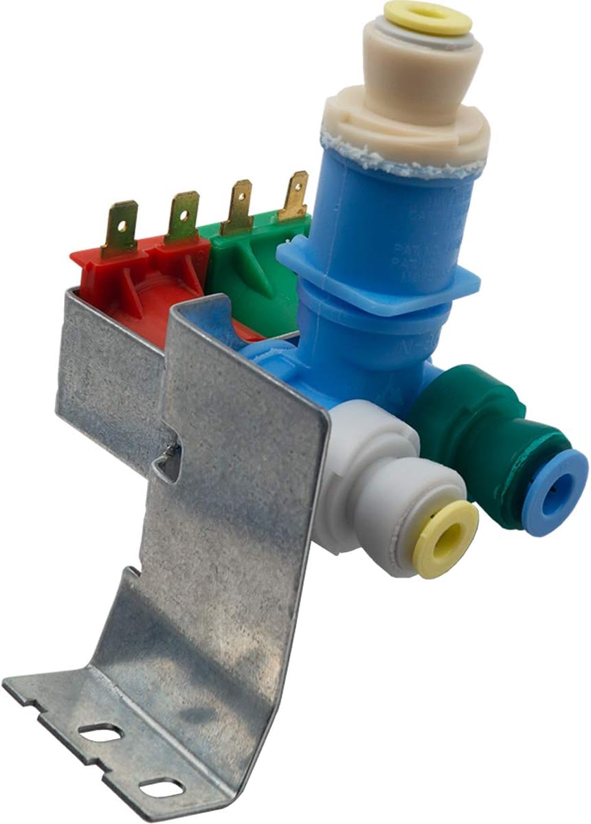 Supplying Demand W10408179 1938614 Side-By-Side Refrigerator Dual Water Inlet Valve Assembly Replacement Model Specific Not Universal Blue