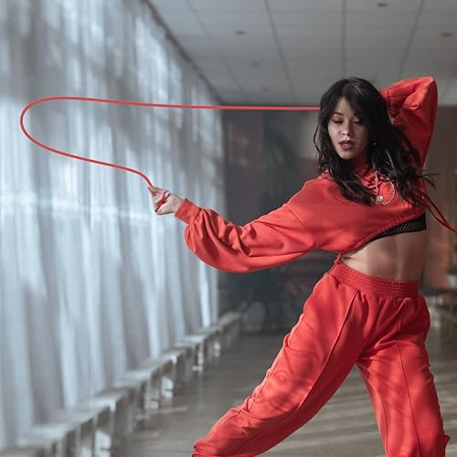 Miniatura 5 de veimia Cuerda de flujo para fitness, de alto rendimiento, cuerda de entrenamiento de doble tejido, cuerda de salto de flujo ajustable para hombres y