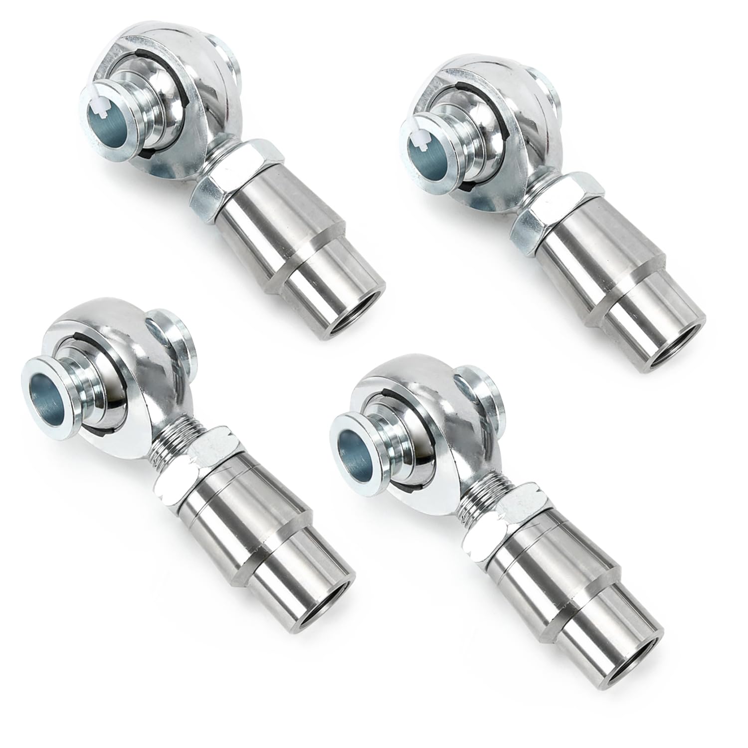 3/4'' Heim Joints Rod End Kit, 750” Chromoly Panhard kit Right and Left Hand Thread with Tube Adapter and Jam Nut for Steering Kit, Suspension, Traction Bars (2 Pair)