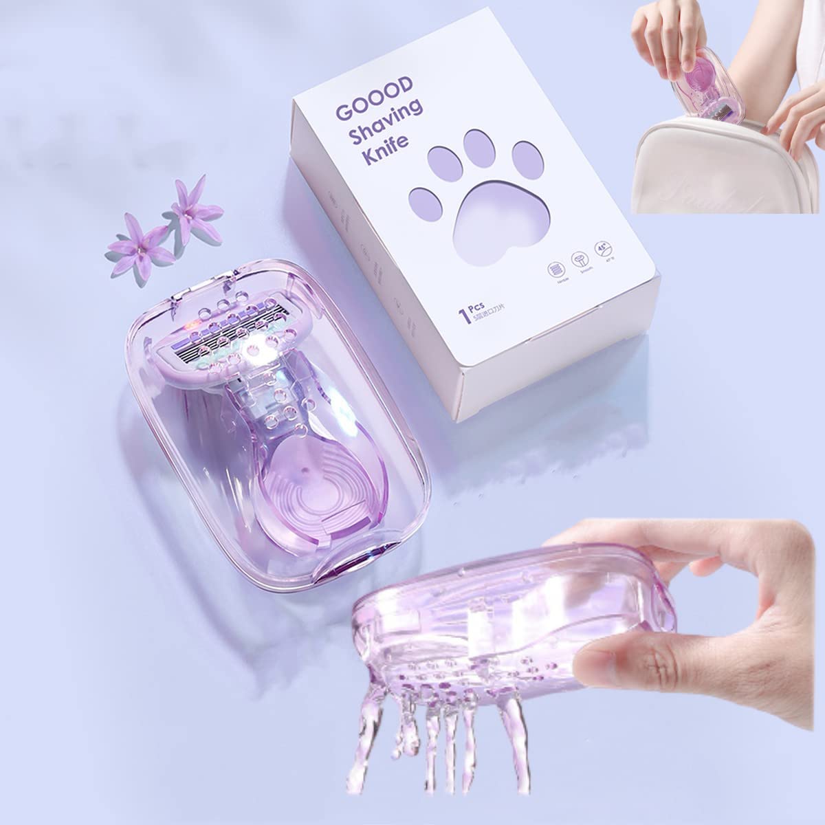 Schick Intuition Sensitive Care Razor for Women with 2 Moisturizing Razor Blade Refills