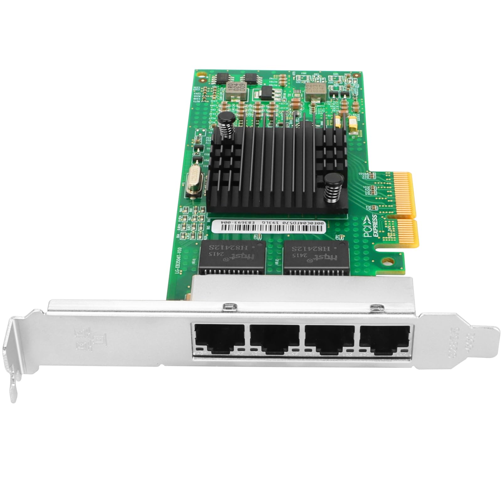 para Intel I350-T4 4 Puertos (Quad) 1.25G Gigabit Ethernet PCI Express 2.0 PCI-E Tarjeta adaptadora de Red (Nic) 10/100/1000 Tarjeta de 4 carriles de Mbps con chipset Intel I350AM2 4xRJ45