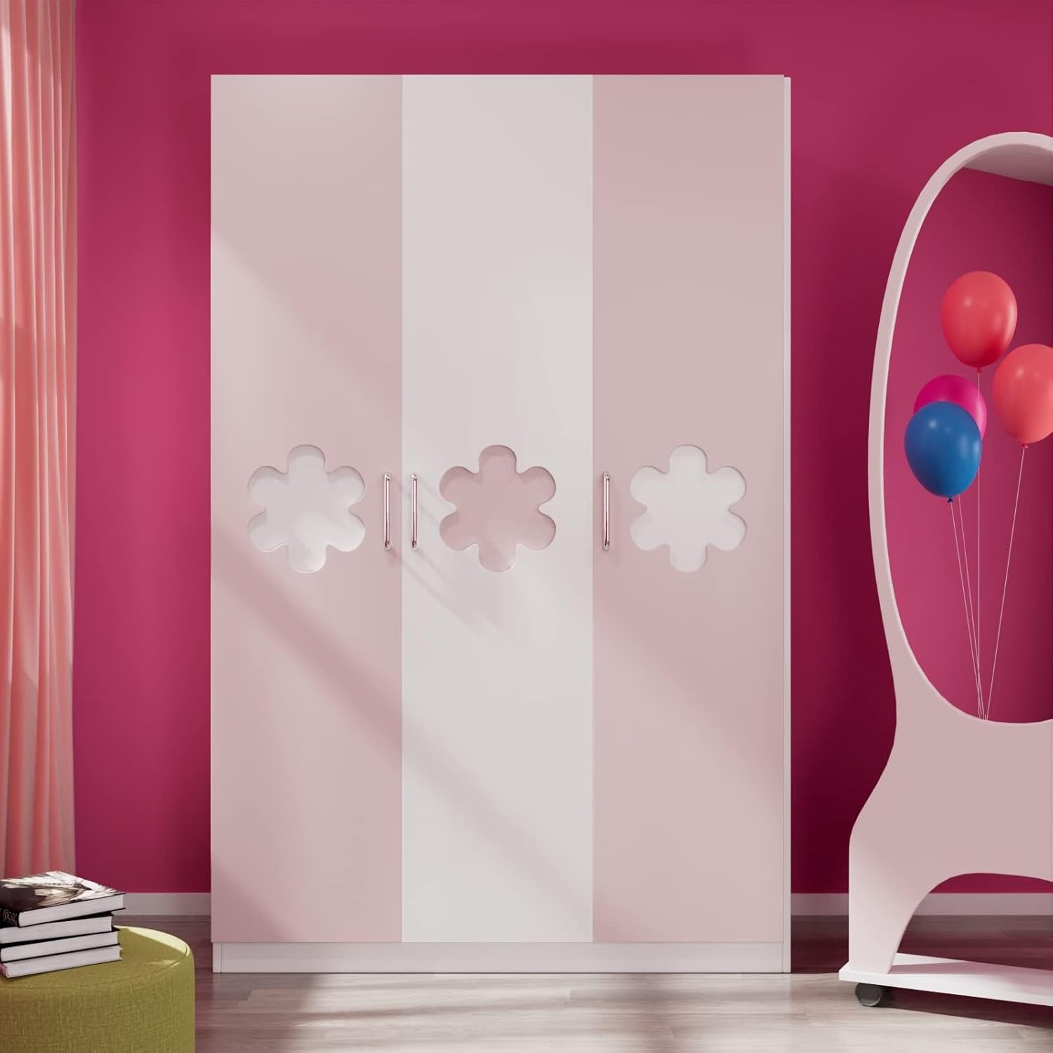 Yenhome 30"X118" Pink Wallpaper Stick and Peel Pink Wallpaper for Bedroom Bathroom Pink Contact Paper for Cabinets and Drawers Renter Friendly Pink Peel and Stick Wallpaper for Girls Bedroom Wallpaper