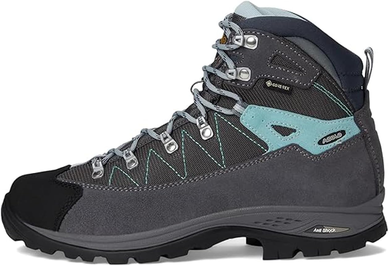 ASOLO Women's FINDER GV Water-Resistant Breathable Lightweight Cushioned Suede High Ankle Trekking Hiking Boots | Leather Cap