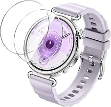 Pack of 2 Screen Protectors for Huawei Watch GT6 41 mm Tempered Glass [Unbreakable Top 9H Protection] [Full Screen] Tempered Glass for Huawei Watch GT6 41 mm HD Screen Protector