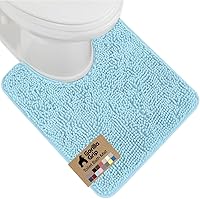 Vista 87 de GORILLA GRIP Alfombra de Baño 44x26, Chenilla Suave Absorbente, Tapetes de Microfibra de Secado Rápido, Respaldo de Goma Lavables Alfombras de Ducha